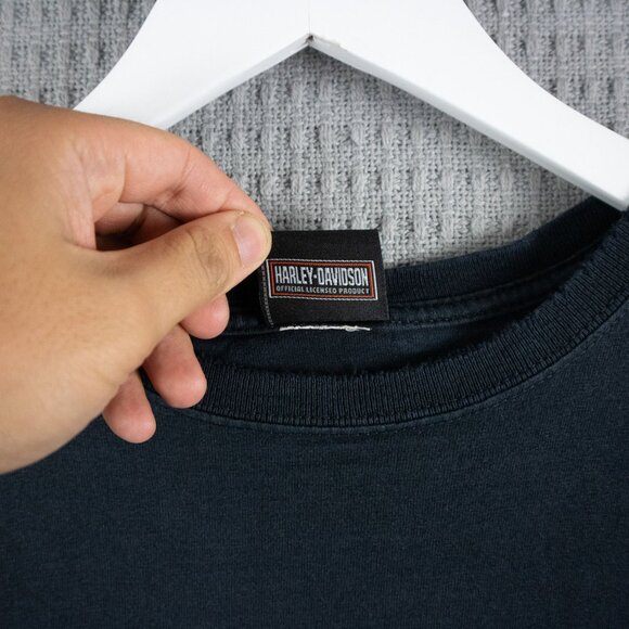 Harley Davidson Las Vegas Cafe Faded Worn Vintage Tee - Picture 8 of 8